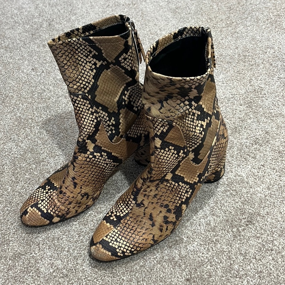 Zara snake bootie